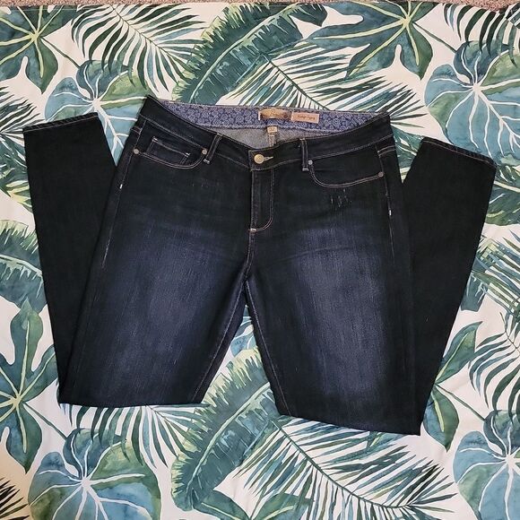 Paige Verdugo Jegging Skinny Made USA Premium Denim Dark Wash Jeans Size 32 x 31 - Picture 1 of 8